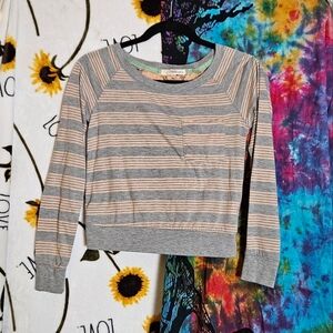 Rewind Grey stripped Shirt. Size XS *tags faded